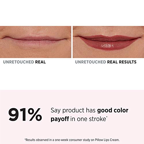 IT Cosmetics Pillow Lips Lipstick, Like a Dream - Red Plum with a Cream Finish - High-Pigment Color & Lip-Plumping Effect - With Collagen, Beeswax & Shea Butter - 0.13 oz