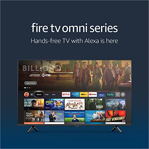 Amazon Fire TV 55 inch Omni Series 4K UHD Smart TV, displaying vibrant colors and sharp details.