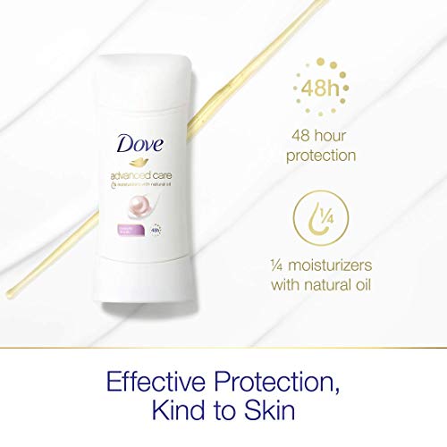 Dove Advanced Care Antiperspirant Deodorant Stick for Women Beauty Finish for 48 Hour Protection And Soft And Comfortable Underarms oz 4, 2.6 Count