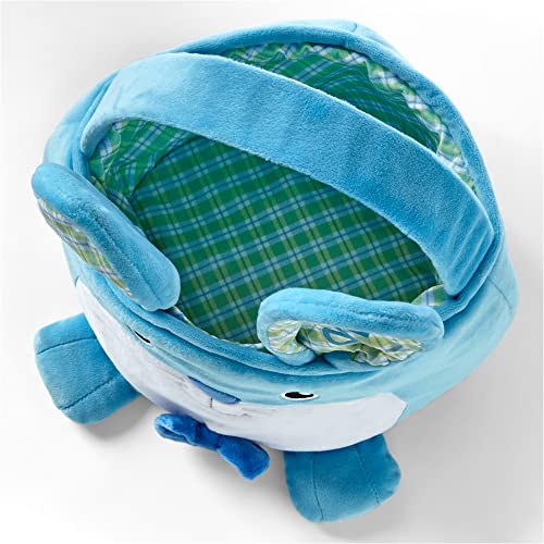 Let's Make Memories Personalized Furry Critter Easter Basket for Kids - Blue Bunny