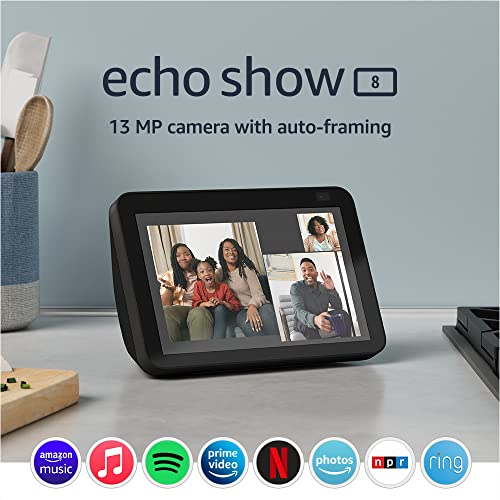 Echo Show 8 (2nd Gen, 2021 release) with Alexa and 13 MP camera
