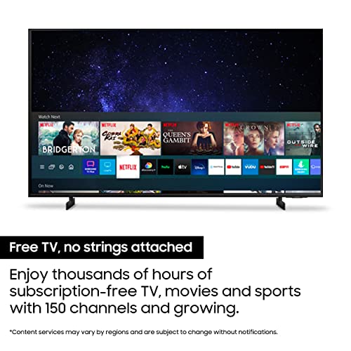 SAMSUNG 65-Inch Class Crystal UHD AU8000 Series - 4K UHD HDR Smart TV with Alexa Built-in (UN65AU8000FXZA, 2021 Model), Black