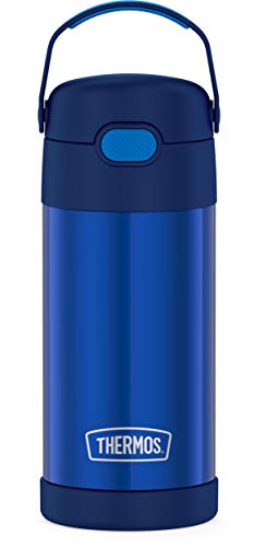 THERMOS FUNTAINER 12 Ounce Stainless Steel Vacuum Insulated Kids Straw Bottle, Pokemon