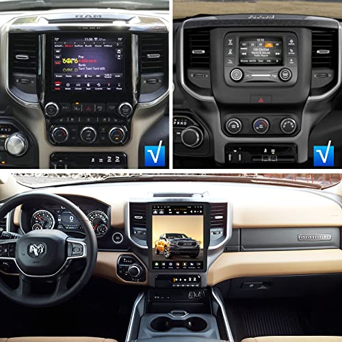 LINKSWELL GEN IV 12.1 Inch Radio Replacement for RAM 2019 2020 2021 Trucks New Body Style 1500/2500/3500 Android 8.1 Car Stereo T-Style Multimedia Touch Screen Player GPS Navigation Head Unit