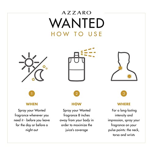 Azzaro The Most Wanted Eau de Parfum Intense — Cologne for Men — Fougere, Ambery & Spicy Fragrance