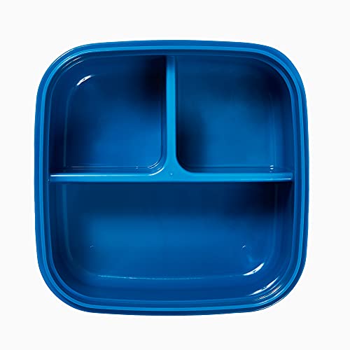 Yoobi x Marvel Spider-Man Bento Box and Ice Pack - 3 Compartment Bento Lunch Box, Dishwasher & Microwave Safe Marvel Lunch Container for Kids & Adults, BPA & PVC Free, Leakproof