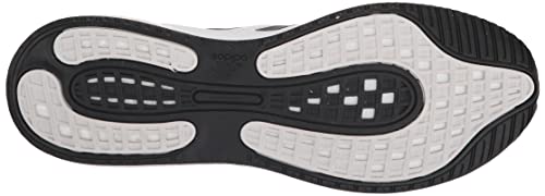 adidas Men's Supernova + Running Shoe, White/Core Black/Dash Grey, 4