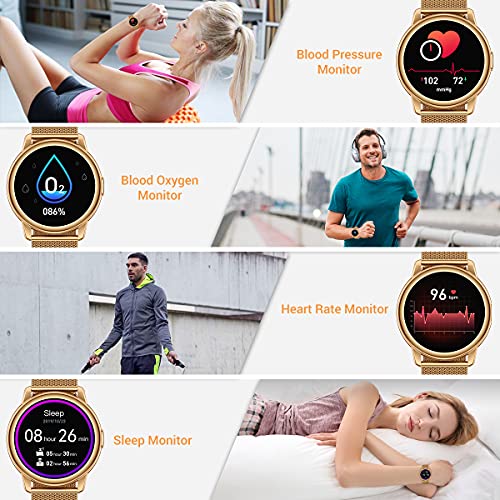 CanMixs Smart Watch for Android Phones ios, Fitness Tracker Digital Watch with Heart Rate Blood Oxygen Sleep Monitor IP68 Waterproof Smart Watch for Women Men Smartwatch 46mm Compatible iPhone Samsung