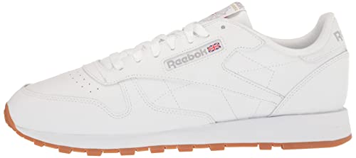 Reebok Unisex Classic Leather Sneaker, Reefresh White/Pure Grey/Gum, 10 US Men