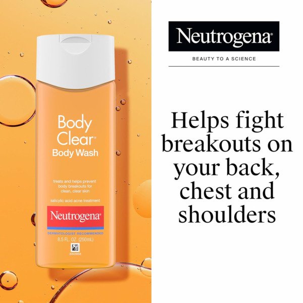 Neutrogena Body Clear Acne Body Wash, 3 x 8.5 fl oz