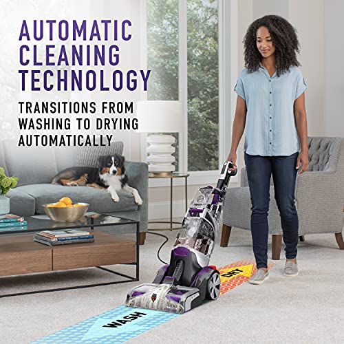 Hoover SmartWash Automatic Carpet Cleaner Spot Chaser Stain Remover Wand, Shampooer Machine for Pets, with Storage Mat, FH53050
