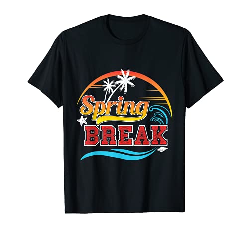 Retro Fun Spring Break Men Women College Students Vacay T-Shirt