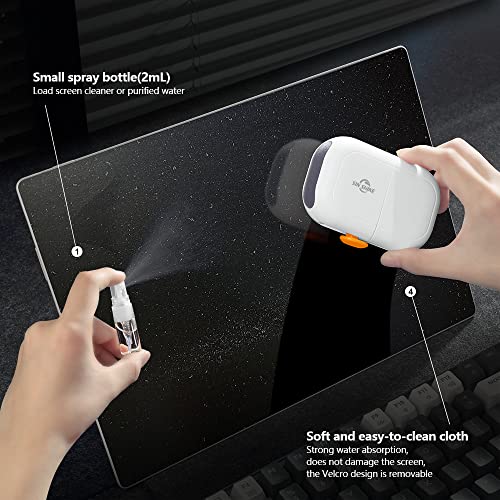 SIN SHINE 7-in-1 Electronics Cleaner Kit - Laptop Cleaner Keyboard Cleaner Set with Keyboard Brush - Electronic Cleaner Box for PC Monitor, TV, Phone, Computer (BBH01-White)