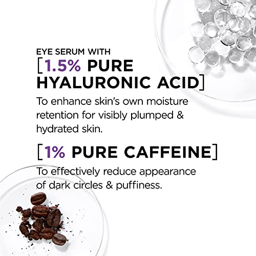 L'Oreal Paris Revitalift Hyaluronic Acid + Caffeine Hydrating Eye Serum with Anti-Aging Moisturizer Sample