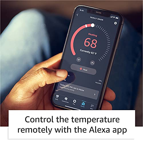 Amazon Smart Thermostat - Easy smartphone control using the Alexa app.