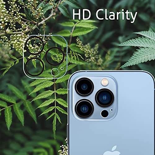 Ailun 2Pack Privacy Screen Protector Compatible for iPhone 13 Pro[6.1 inch Display] + 2 Pack Camera Lens Protector, Anti Spy Private Tempered Glass Film,[9H Hardness] - HD [Black] [Not for iPhone 13 Pro Max]