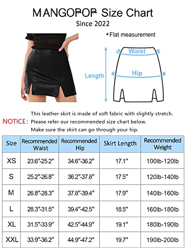 black leather skirt