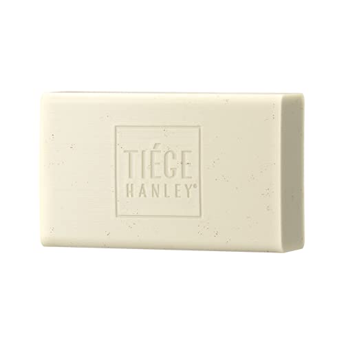Tiege Hanley Daily Cleansing and Lightly Exfoliating Bar Soap for Men | Vitamin E & Aloe to Nourish Skin | Subtle Scent | Made in the USA | 5 Ounce Bar