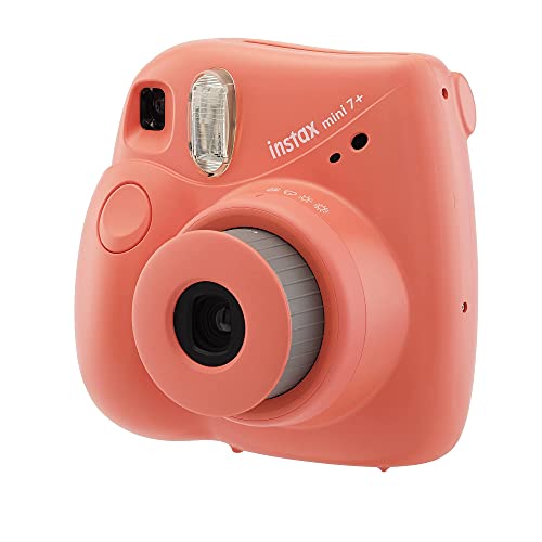 Fujifilm Instax Mini 7+ Camera with - Coral (Renewed)