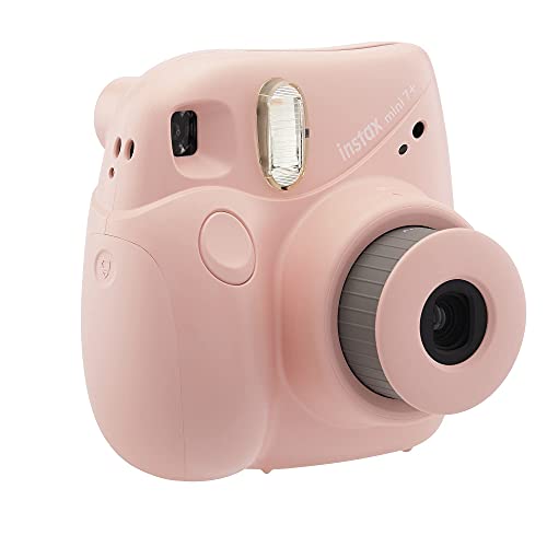 Fujifilm Instax Mini 7+ Camera with - Light Pink (Renewed)