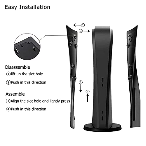 PS5 Faceplate Replacement Console Cover for PS5 Disk Console DOBEWINGDELOU Anti Dust and Scratch Face Plate Shell for Playstation 5 Disc Edition Hard ABS Shockproof