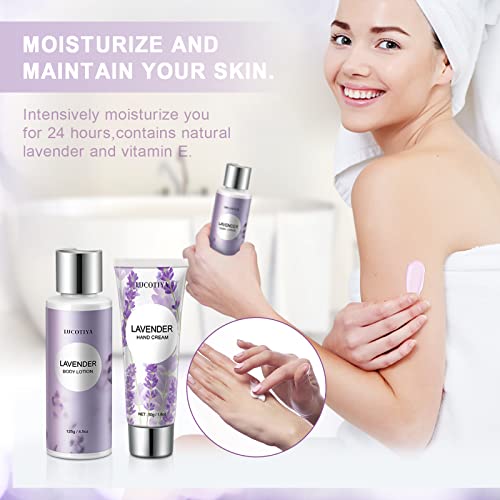 Birthday Gifts for Women Bath and Body Works Gifts Set for Women Spa Gifts Baskets for Women Bubble Bath for Women Lavender Gifts for Women,Mom,Her,Sister,Wife,Auntie Wine Tumbler Purple Womens Gifts