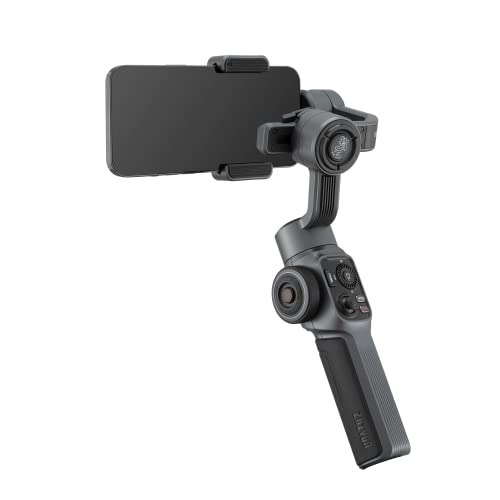 Zhiyun Smooth 5 Smartphone Gimbal Stabilizer for iPhone 13 Pro Max Mini 12 11 XS X XR 8 Professional 3-Axis Phone Gimbal Video Stabilizer with Face Object Tracking Timelapse