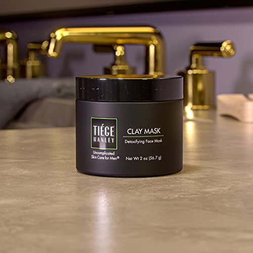 Tiege Hanley Detoxifying Clay Mask for Men | Draws Out Impurities | Improves Skin Texture and Appearance | 2 fluid ounces (ABOUT 10 USES) | Made in the USA
