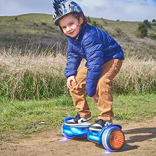 Gyroor Hoverboard G11 Newest Flash Light with 500W Motor,Off Road All Terrian 6.5" Self Balancing Hoverboards with Bluetooth Music Speaker and UL 2272 Certified for Kids Adults Gift.