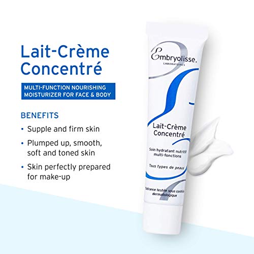 Embryolisse Lait-Crème Concentré, Face Cream & Makeup Primer - Shea Moisture Cream for Daily Skincare - Face Moisturizers for All Skin Types