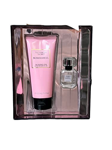 Victoria's Secret Bombshell Eau de Parfum .25 oz. & Fragrance Lotion 3.4 oz Mini Perfume Gift Set (Bombshell)