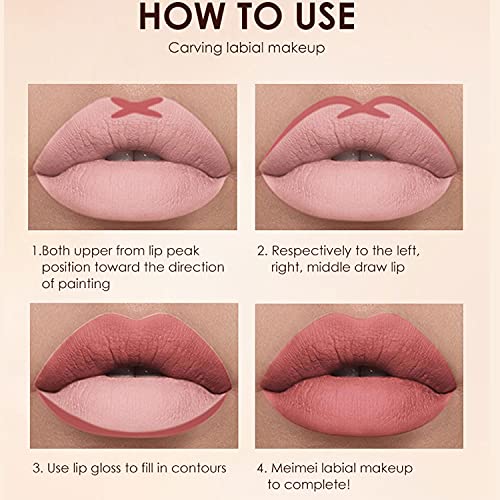 Save Up to 22% On a 12Pcs Matte Liquid Lipstick Plus Lip Liner Pens Set, One Step Lips Makeup
