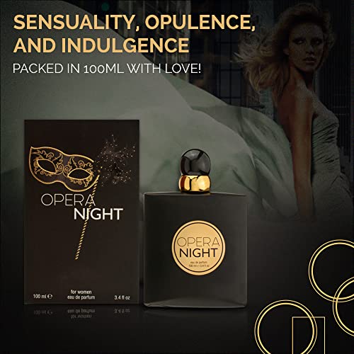 Opera Night Womens Perfume | Inspired by Opium Perfume for Women | Fragrance For women | Eau de Parfum | Natural Spray | Classic Warm Floral Scents of Clove And Lily of the Valley | 100 ML 3.4 Fl Oz