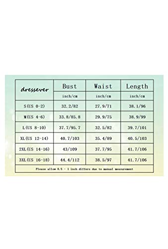 Dressever Summer Cocktail Dress V-Neck Adjustable Spaghetti Strap Chiffon Sundress with Pockets Royal Blue S