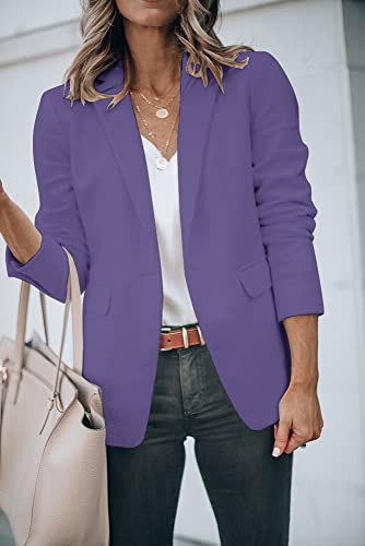 Cicy Bell Womens Casual Blazers Open Front Long Sleeve Work Office Jackets Blazer