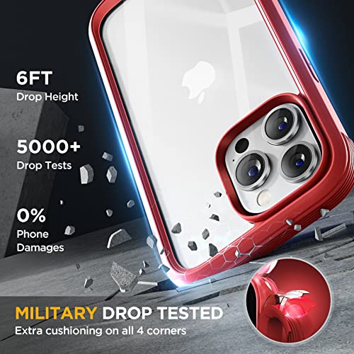 Miracase Glass Series Designed for iPhone 14 Pro Max Case 6.7 Inch, [2023 Upgrade] Full-Body Bumper Case with Built-in 9H Tempered Glass Screen Protector with 2 Pcs Camera Lens Protector, Noble Purple