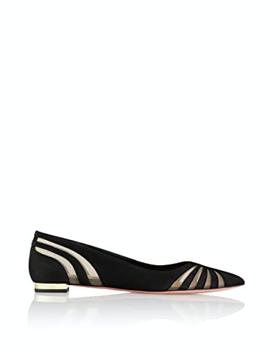 Aquazzura The Spy Flat, Black, 6.5