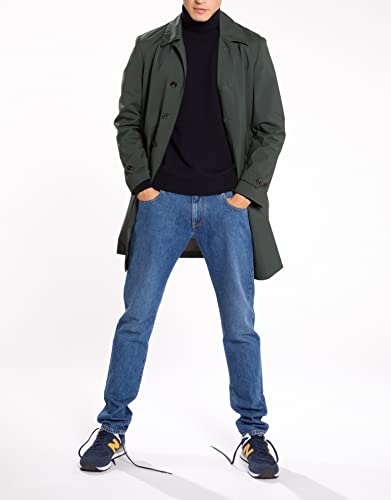 Boglioli, 5 Pockets Washed Denim Cotton Jeans, 31, Blue