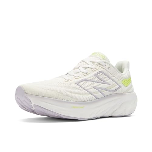 New Balance Women's W1080V13 Running Shoe, SEA Salt/Grey Violet, 12
