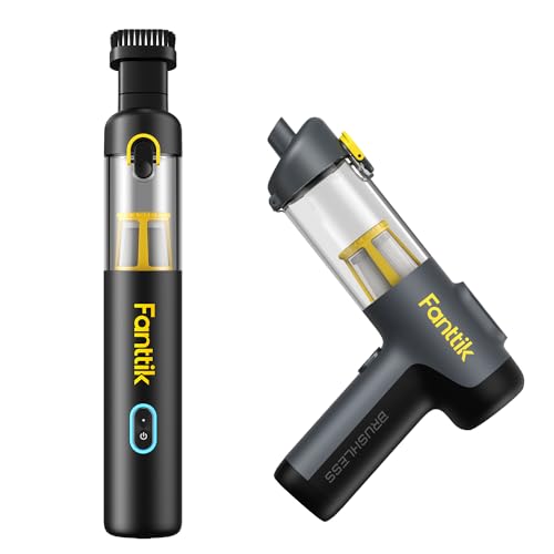 Fanttik Slim V8 Apex Car Vacuum, 19000PA High Power, 4 in 1 Slim V9 Mix Car Vacuum, 4 in 1 Handheld Air Duster and Vacuum