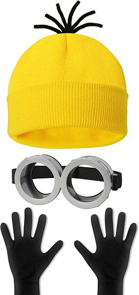 HEYFIZZ 3 Pcs Halloween Costume Accessories Adult, Easy Costume Men Women