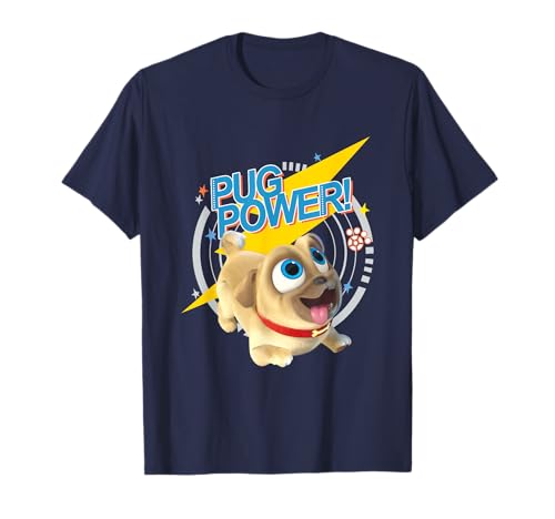 Disney Puppy Dog Pals Pug Power! Rolly Playful Chest Logo T-Shirt