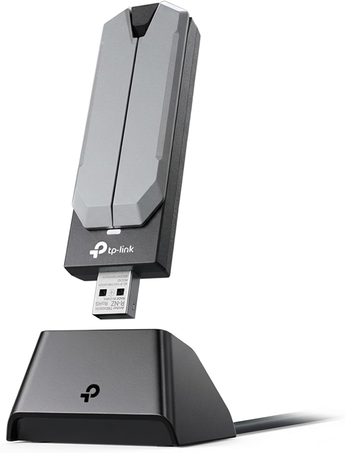 TP-Link Archer TBE401UH BE6200 tri-band USB Wi-Fi 7 adapter with dual antennas for Windows PCs