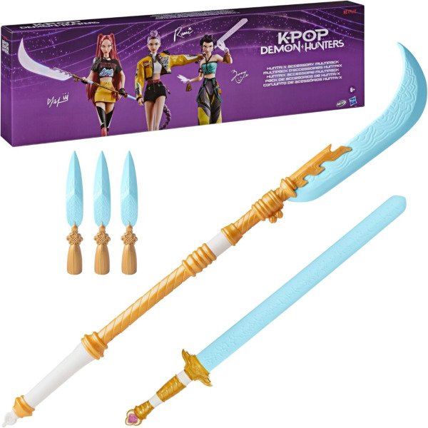 KPOP DEMON HUNTERS Zoey's Blades, Rumi's Tiger Sword, & Mira's Moon Sword
