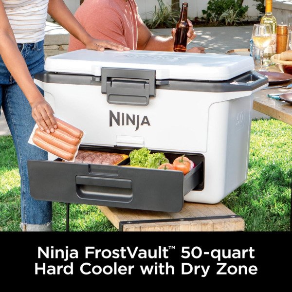 Ninja FrostVault™ 50qt Hard Cooler with Dry Storage Drawer, Spanish Moss