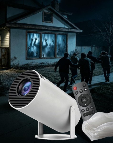Scary Decorations Halloween Window Projector，white：With Effect fabric