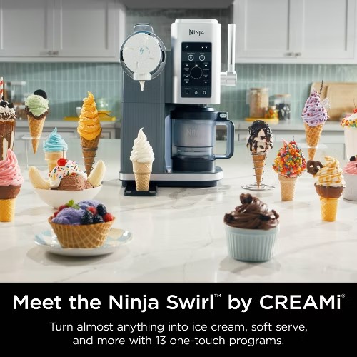 Ninja Swirl by CREAMi Soft Serve & Ice Cream Machine Buy from Target for $349.99