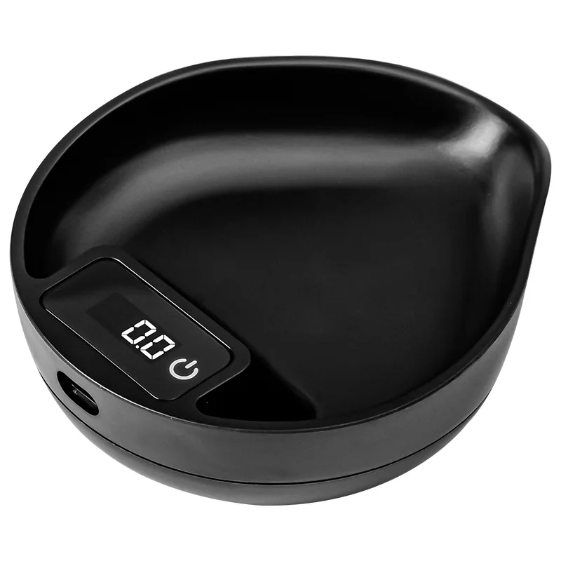 Mini Digital Coffee Scale 0.1g Precision, Espresso Brewing Weighing Scale with Bean Plate, Portable for Kitchen Travel Outdoor