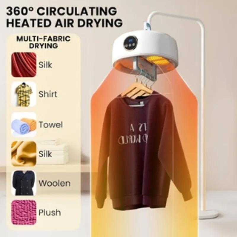 Smart and Convenient Compact Foldable Portable Home Dryer for Fast Drying of Small Laundry in Dormitories