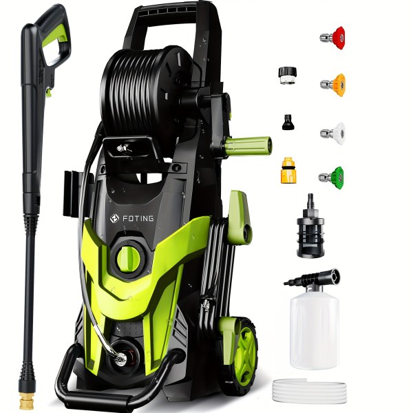 2026 * Pressure Power Washer 4500PSI with 4 Quick Connect Nozzles, Inlet Hose And Filter, Foam Cannon for Cars/Fences/Patios/Home Cleaning/